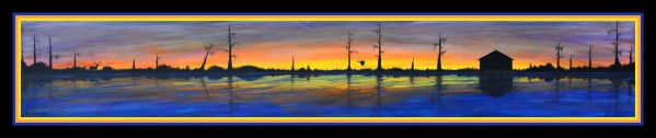 WINTER MARSH - ORIGINAL ACRYLIC by Digicam